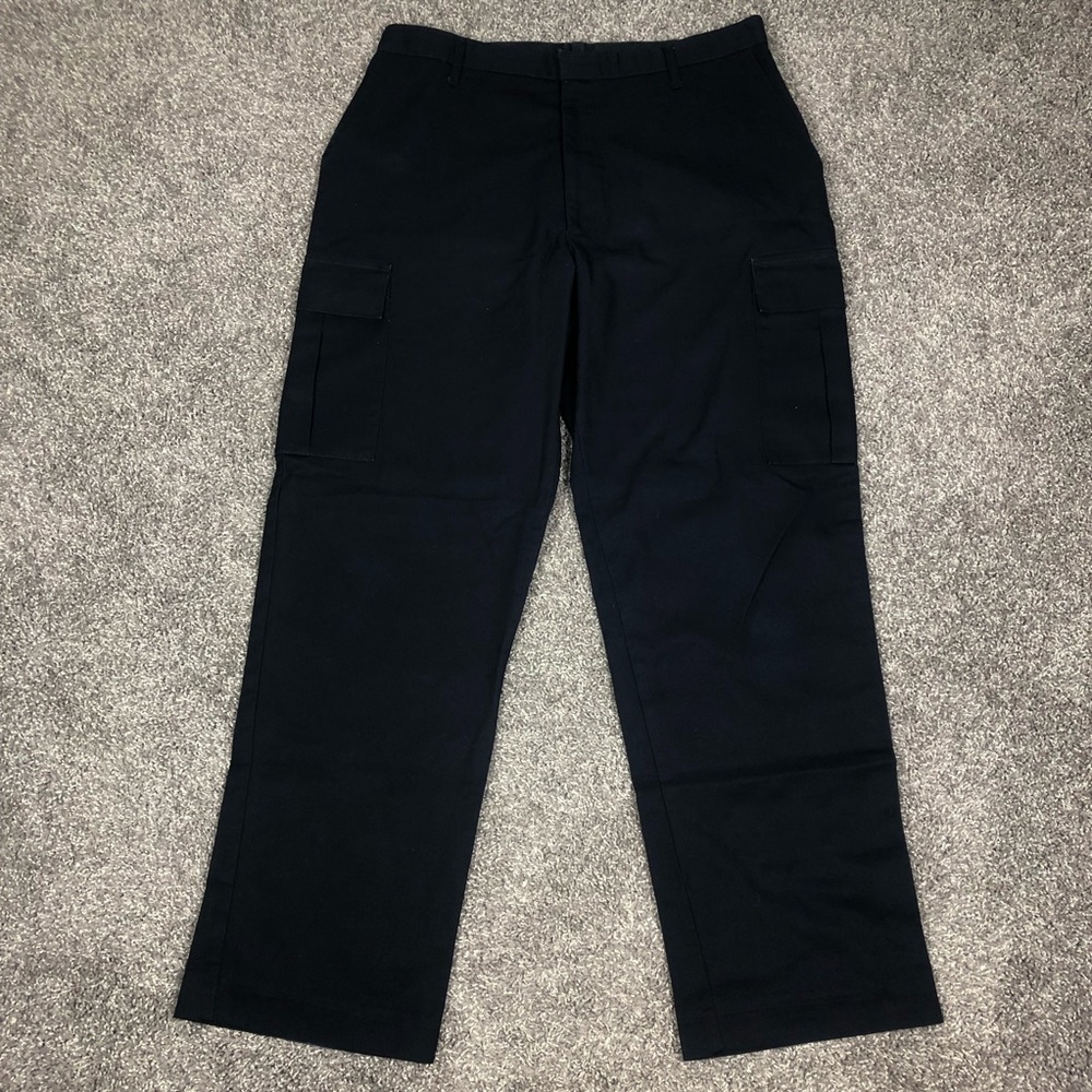 Dennis USA Mens Cargo Work Pants USA Uniform Regular Straight Navy Size W38 L33
